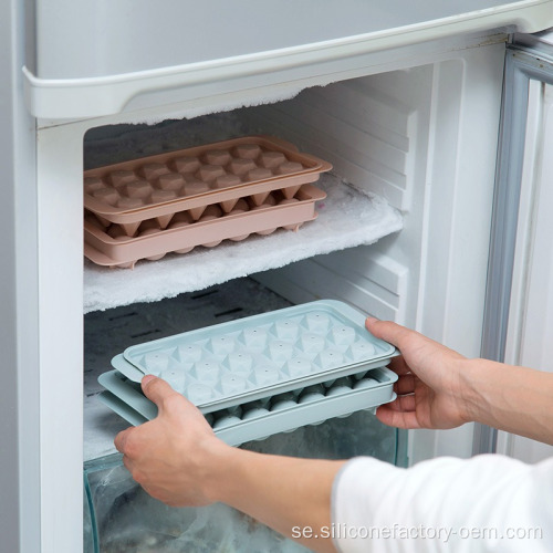 Silikon Ice Cube Tray Flexible Ice Cube Tray